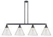 Innovations - 214-BK-G44-L - Four Light Island Pendant - Franklin Restoration - Matte Black