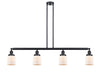 Innovations - 214-BK-G51 - Four Light Island Pendant - Franklin Restoration - Matte Black