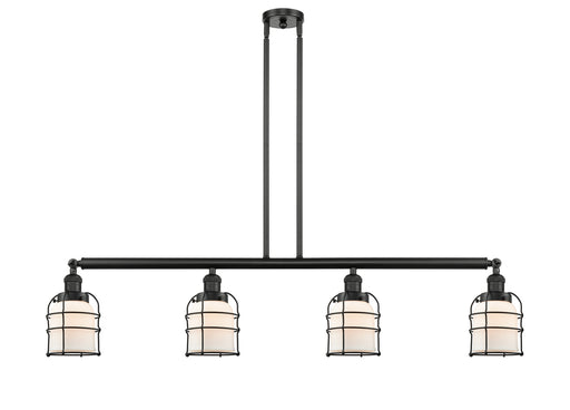 Innovations - 214-BK-G51-CE - Four Light Island Pendant - Franklin Restoration - Matte Black