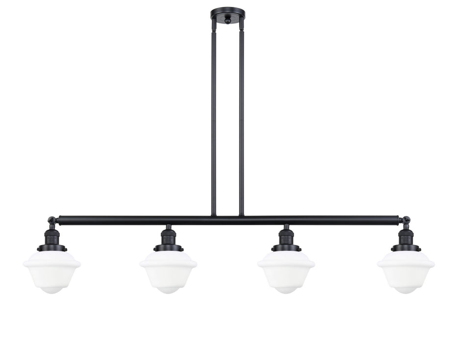 Innovations - 214-BK-G531 - Four Light Island Pendant - Franklin Restoration - Matte Black