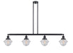 Innovations - 214-BK-G534 - Four Light Island Pendant - Franklin Restoration - Matte Black