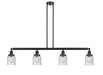 Innovations - 214-BK-G54 - Four Light Island Pendant - Franklin Restoration - Matte Black