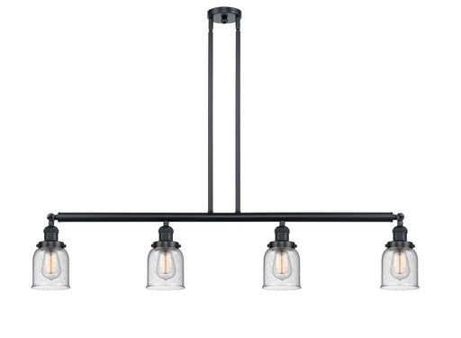 Innovations - 214-BK-G54 - Four Light Island Pendant - Franklin Restoration - Matte Black