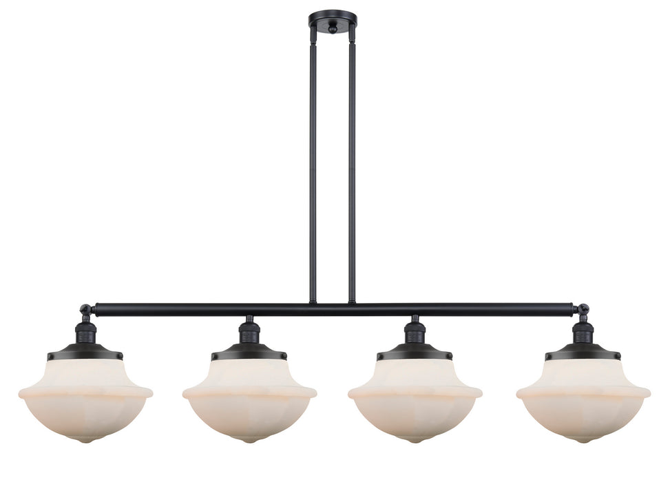 Innovations - 214-BK-G541 - Four Light Island Pendant - Franklin Restoration - Matte Black