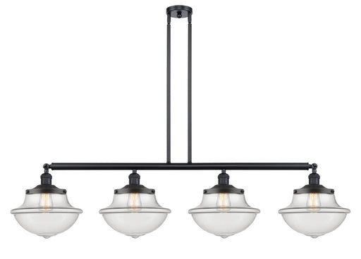 Innovations - 214-BK-G542 - Four Light Island Pendant - Franklin Restoration - Matte Black