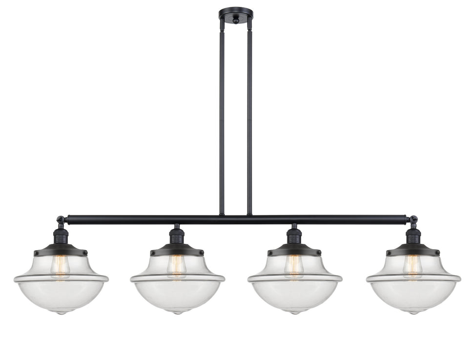 Innovations - 214-BK-G542 - Four Light Island Pendant - Franklin Restoration - Matte Black