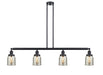 Innovations - 214-BK-G58 - Four Light Island Pendant - Franklin Restoration - Matte Black