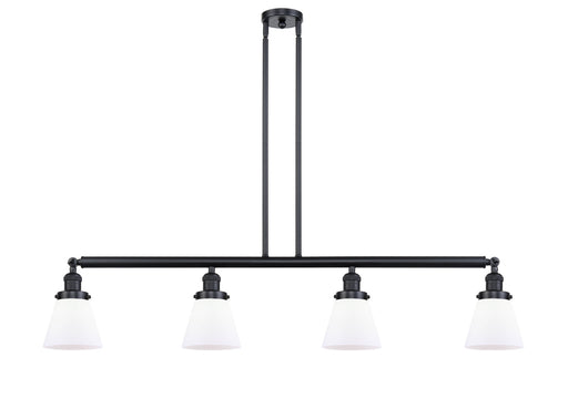 Innovations - 214-BK-G61 - Four Light Island Pendant - Franklin Restoration - Matte Black