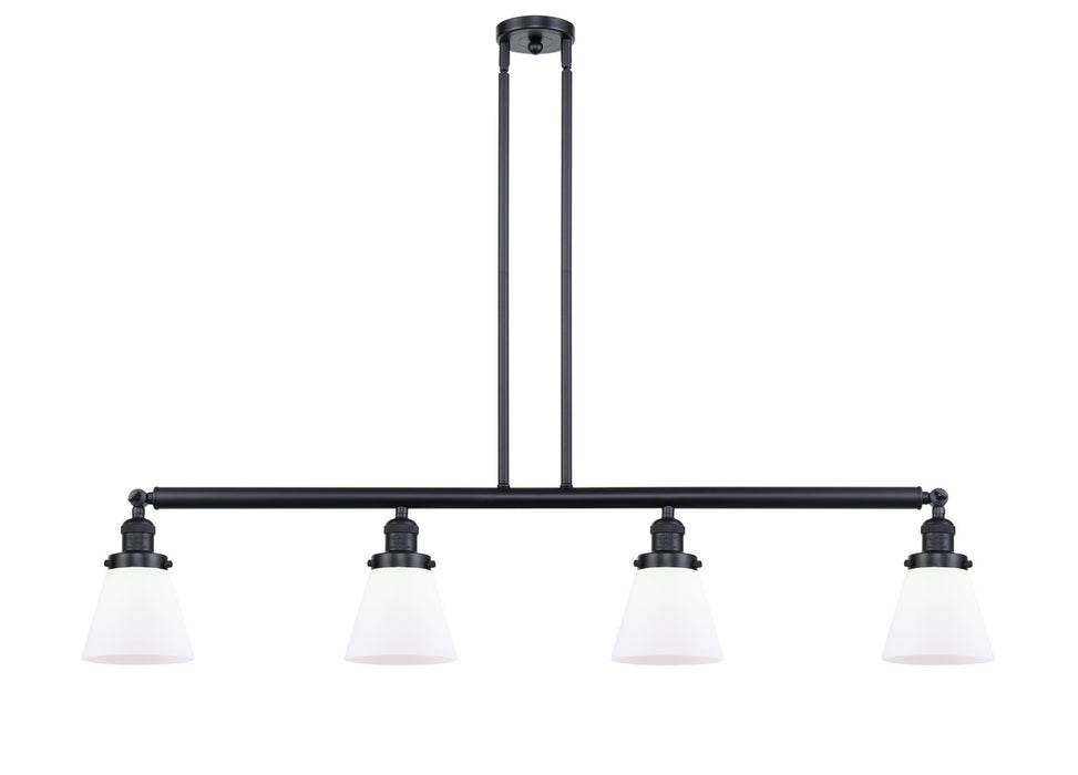 Innovations - 214-BK-G61 - Four Light Island Pendant - Franklin Restoration - Matte Black