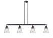 Innovations - 214-BK-G64 - Four Light Island Pendant - Franklin Restoration - Matte Black