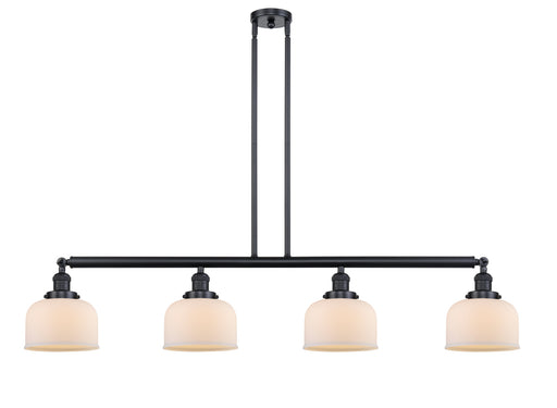 Innovations - 214-BK-G71 - Four Light Island Pendant - Franklin Restoration - Matte Black