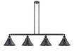 Innovations - 214-BK-M10-BK - Four Light Island Pendant - Franklin Restoration - Matte Black