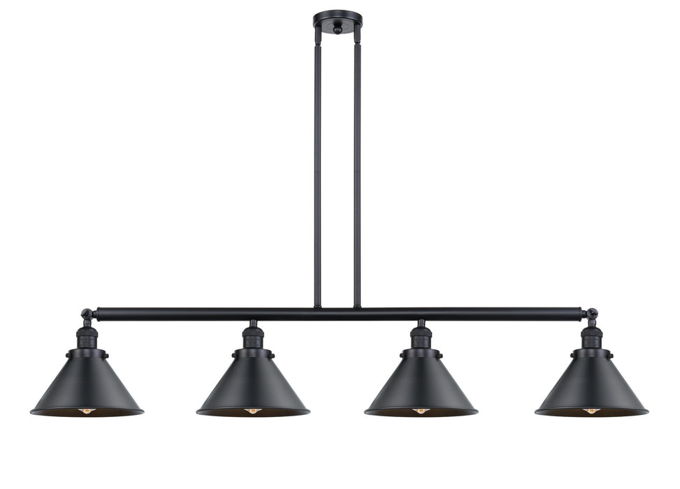 Innovations - 214-BK-M10-BK - Four Light Island Pendant - Franklin Restoration - Matte Black