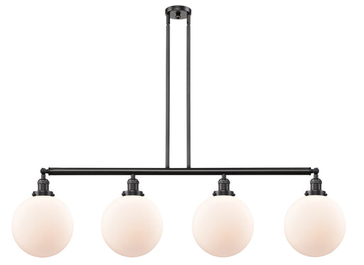 Innovations - 214-OB-G201-10 - Four Light Island Pendant - Franklin Restoration - Oil Rubbed Bronze