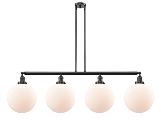 Innovations - 214-OB-G201-12 - Four Light Island Pendant - Franklin Restoration - Oil Rubbed Bronze