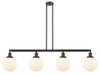 Innovations - 214-OB-G201-8 - Four Light Island Pendant - Franklin Restoration - Oil Rubbed Bronze