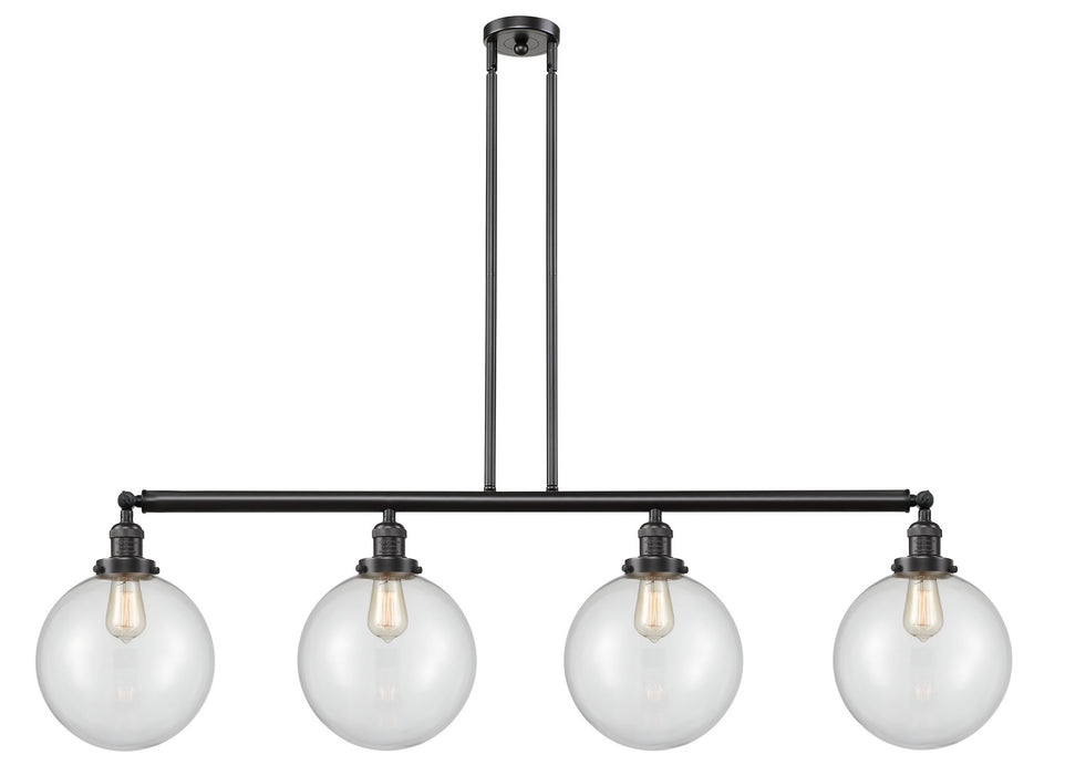 Innovations - 214-OB-G202-10 - Four Light Island Pendant - Franklin Restoration - Oil Rubbed Bronze