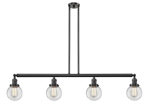 Innovations - 214-OB-G202-6 - Four Light Island Pendant - Franklin Restoration - Oil Rubbed Bronze