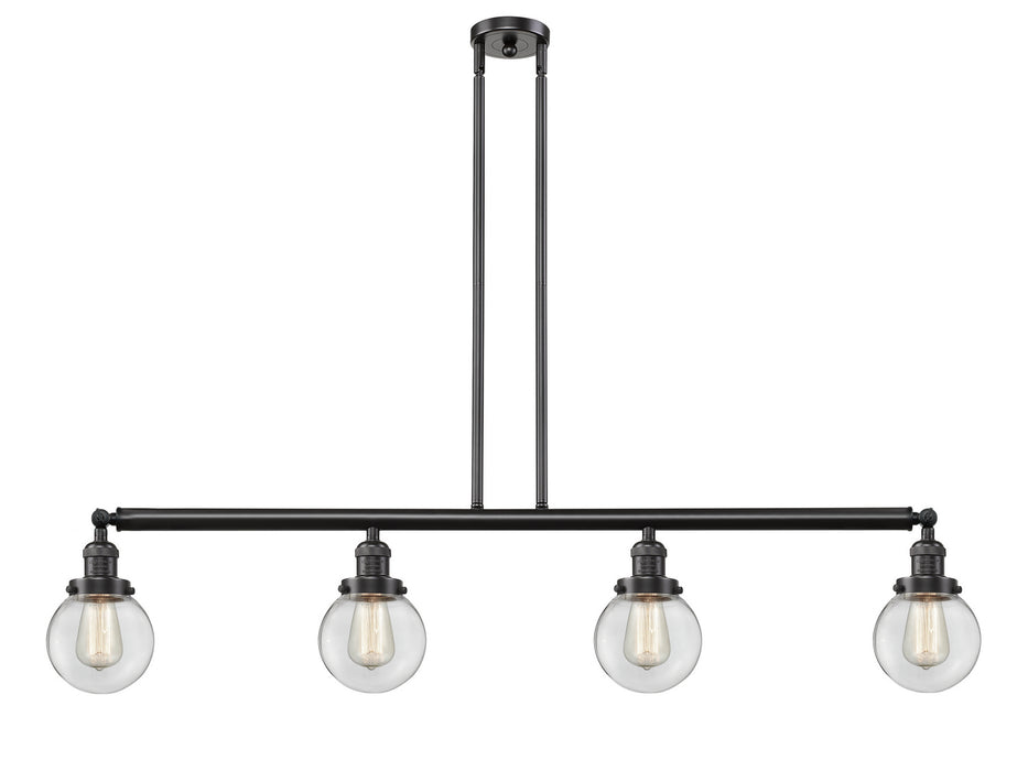 Innovations - 214-OB-G202-6-LED - LED Island Pendant - Franklin Restoration - Oil Rubbed Bronze