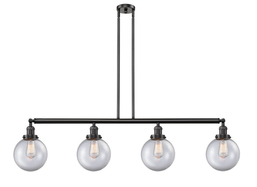 Innovations - 214-OB-G202-8 - Four Light Island Pendant - Franklin Restoration - Oil Rubbed Bronze