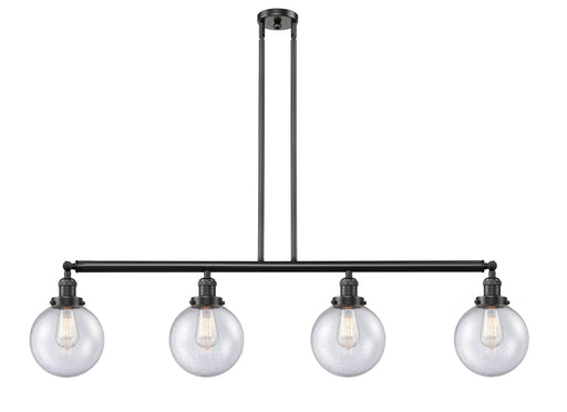 Innovations - 214-OB-G204-8 - Four Light Island Pendant - Franklin Restoration - Oil Rubbed Bronze