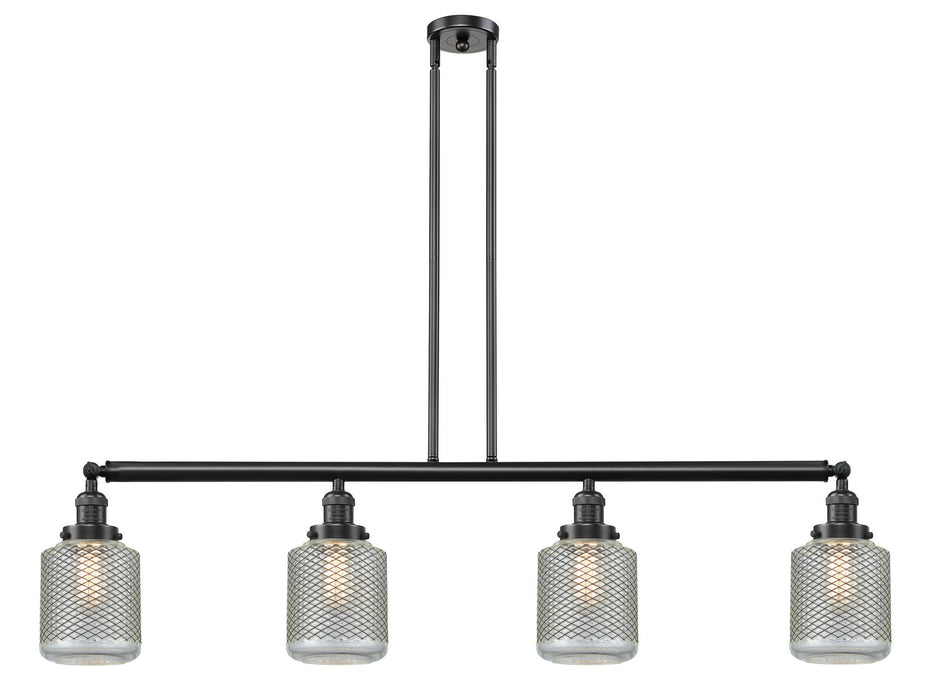 Innovations - 214-OB-G262 - Four Light Island Pendant - Franklin Restoration - Oil Rubbed Bronze