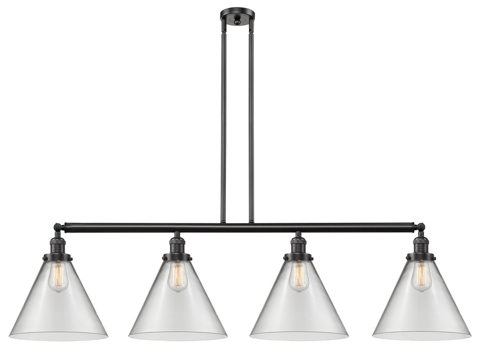 Innovations - 214-OB-G42-L - Four Light Island Pendant - Franklin Restoration - Oil Rubbed Bronze