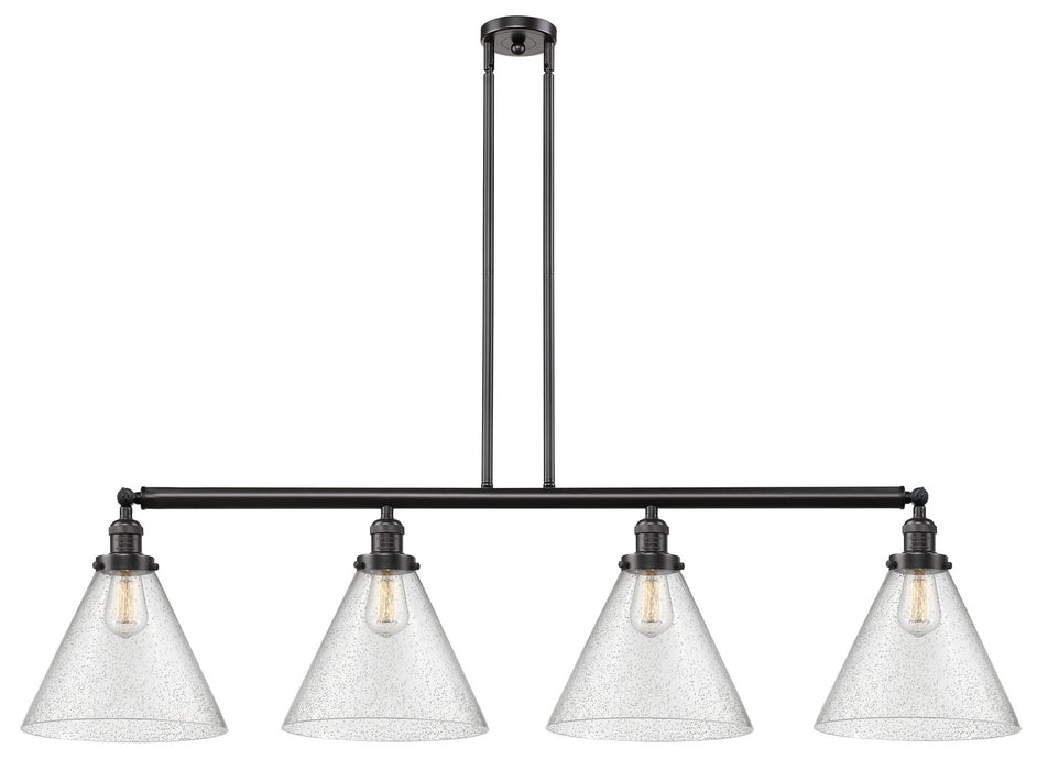 Innovations - 214-OB-G44-L - Four Light Island Pendant - Franklin Restoration - Oil Rubbed Bronze