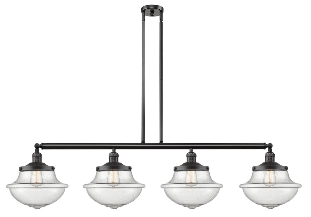 Innovations - 214-OB-G544 - Four Light Island Pendant - Franklin Restoration - Oil Rubbed Bronze