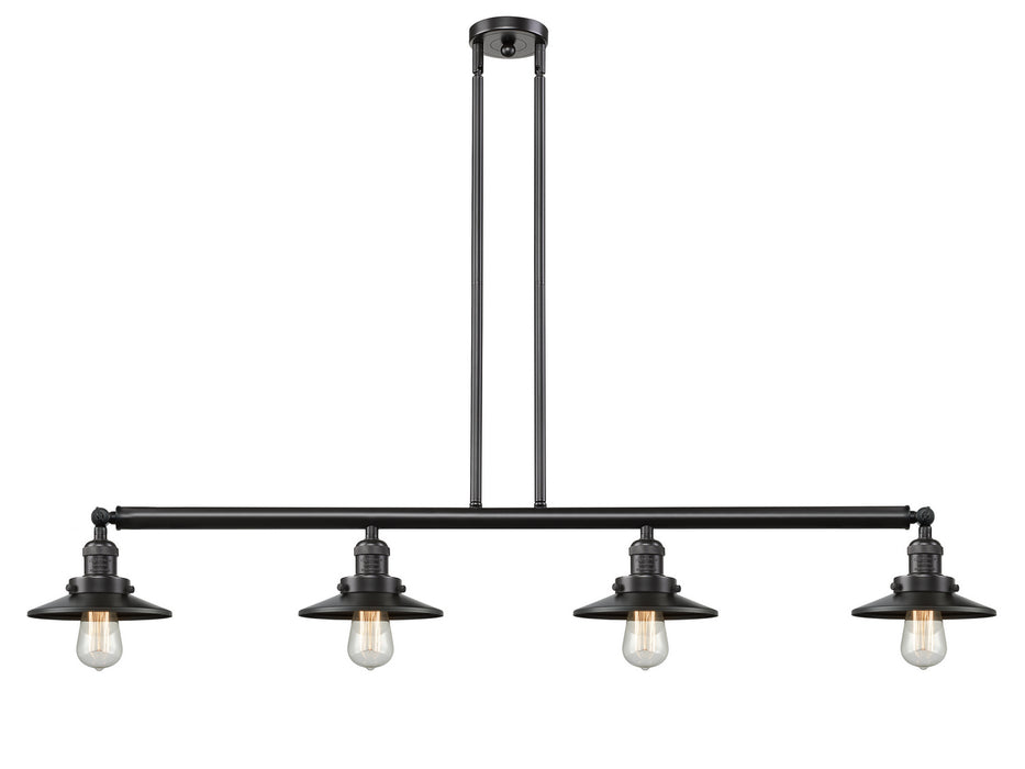 Innovations - 214-OB-M5-LED - LED Island Pendant - Franklin Restoration - Oil Rubbed Bronze
