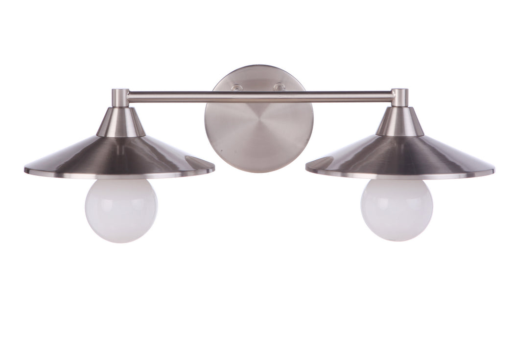Craftmade - 12519BNK2 - Two Light Vanity - Isaac - Brushed Polished Nickel