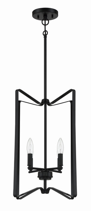Craftmade - 56134-FB - Four Light Foyer Pendant - Shayna - Flat Black