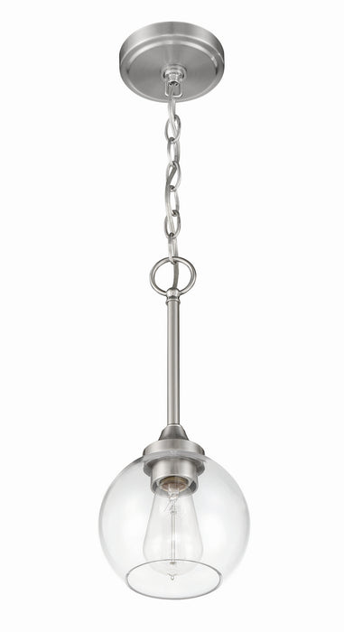 Craftmade - 56291-BNK - One Light Mini Pendant - Glenda - Brushed Polished Nickel