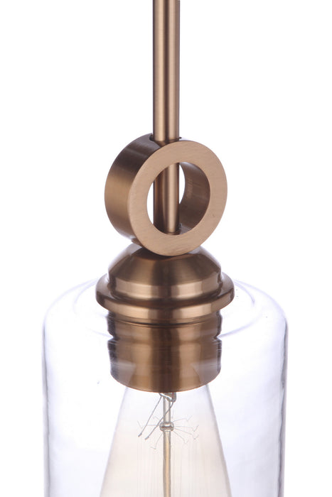 Craftmade - 56491-SB - One Light Mini Pendant - Romero - Satin Brass