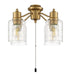 Craftmade - LK403107-SB-LED - LED Fan Light Kit - Universal Light Kits - Satin Brass