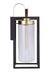 Craftmade - ZA4834-MNSB - One Light Outdoor Lantern - Neo - Midnight Satin Brass