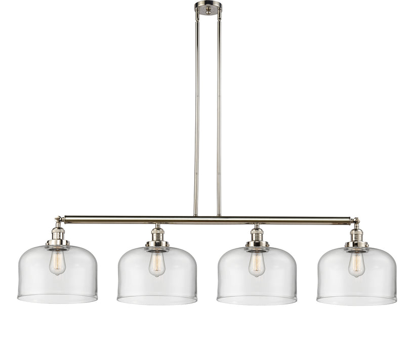 Innovations - 214-PN-G72-L - Four Light Island Pendant - Franklin Restoration - Polished Nickel