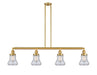 Innovations - 214-SG-G194-LED - LED Island Pendant - Franklin Restoration - Satin Gold