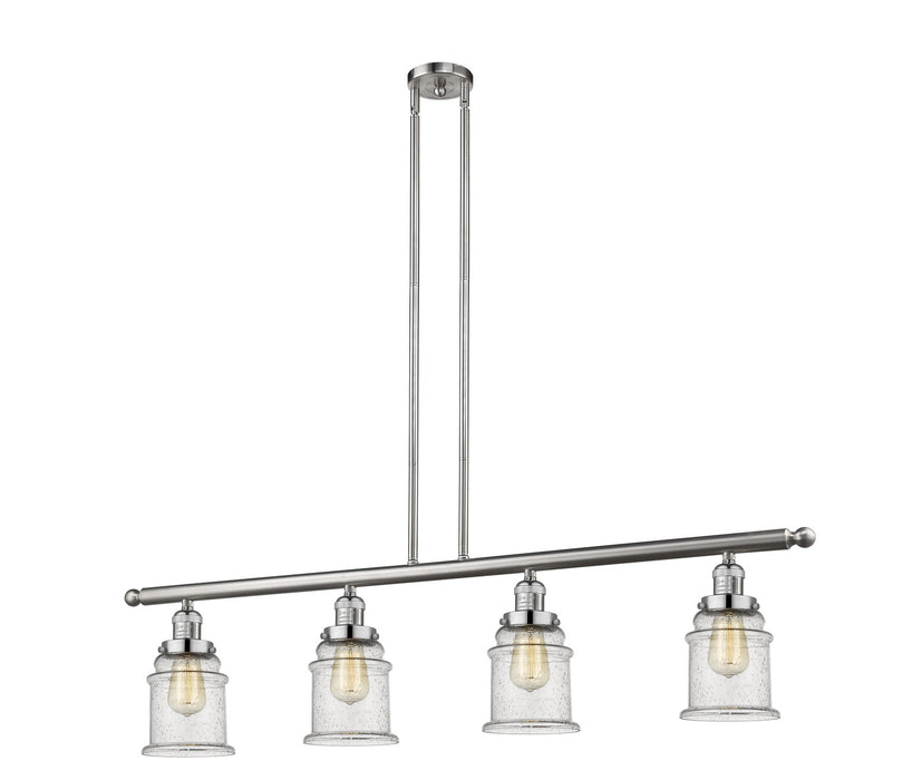 Innovations - 214-SN-G184-LED - LED Island Pendant - Franklin Restoration - Brushed Satin Nickel