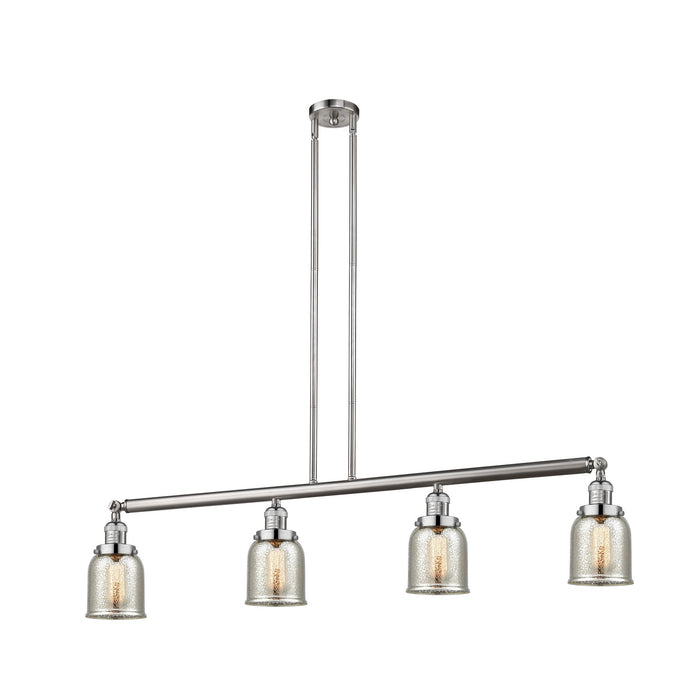 Innovations - 214-SN-G58 - Four Light Island Pendant - Franklin Restoration - Brushed Satin Nickel