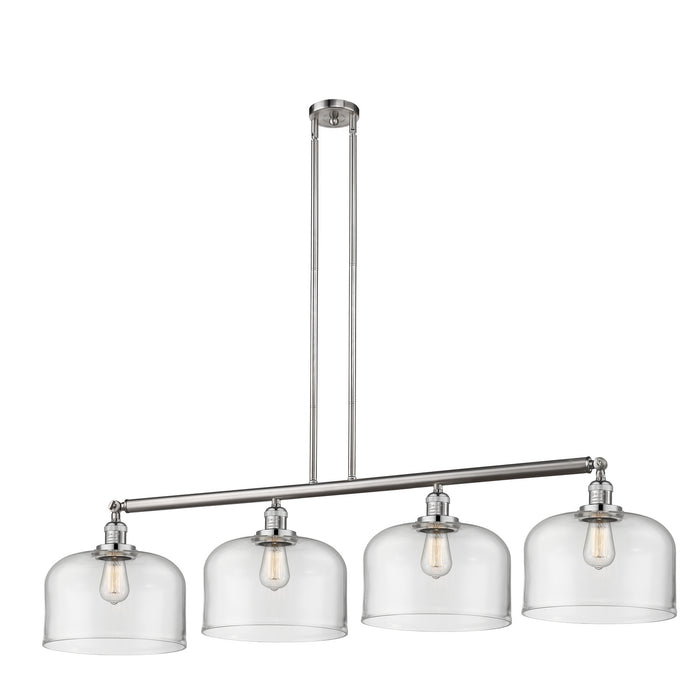 Innovations - 214-SN-G72-L - Four Light Island Pendant - Franklin Restoration - Brushed Satin Nickel