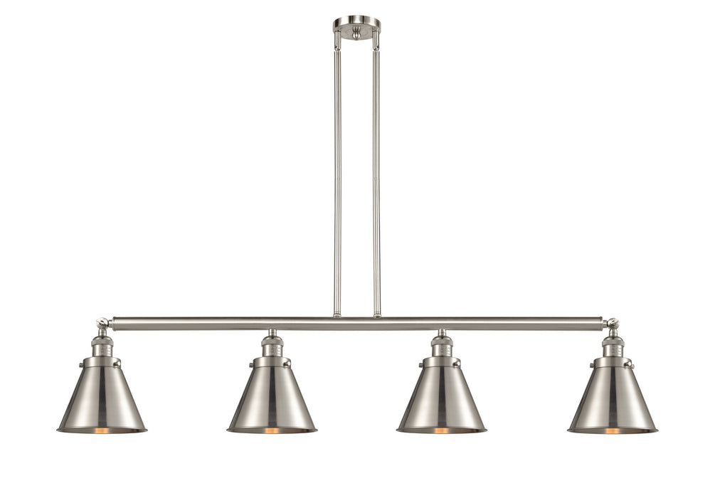 Innovations - 214-SN-M13-SN - Four Light Island Pendant - Franklin Restoration - Brushed Satin Nickel