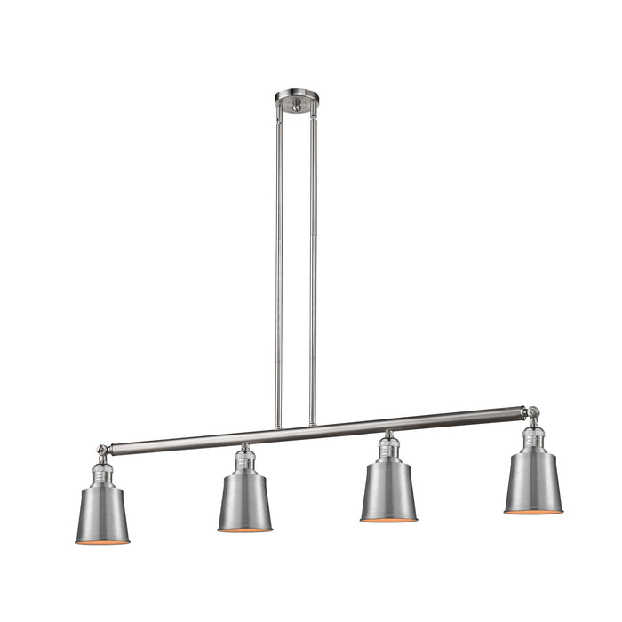 Innovations - 214-SN-M9-SN - Four Light Island Pendant - Franklin Restoration - Brushed Satin Nickel