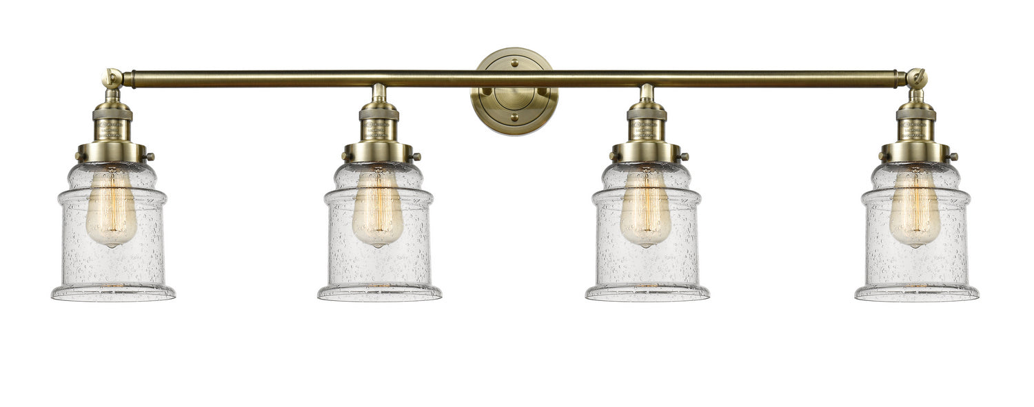 Innovations - 215-AB-G184 - Four Light Bath Vanity - Franklin Restoration - Antique Brass