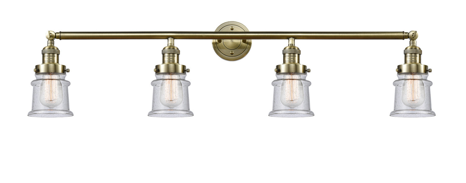 Innovations - 215-AB-G184S - Four Light Bath Vanity - Franklin Restoration - Antique Brass