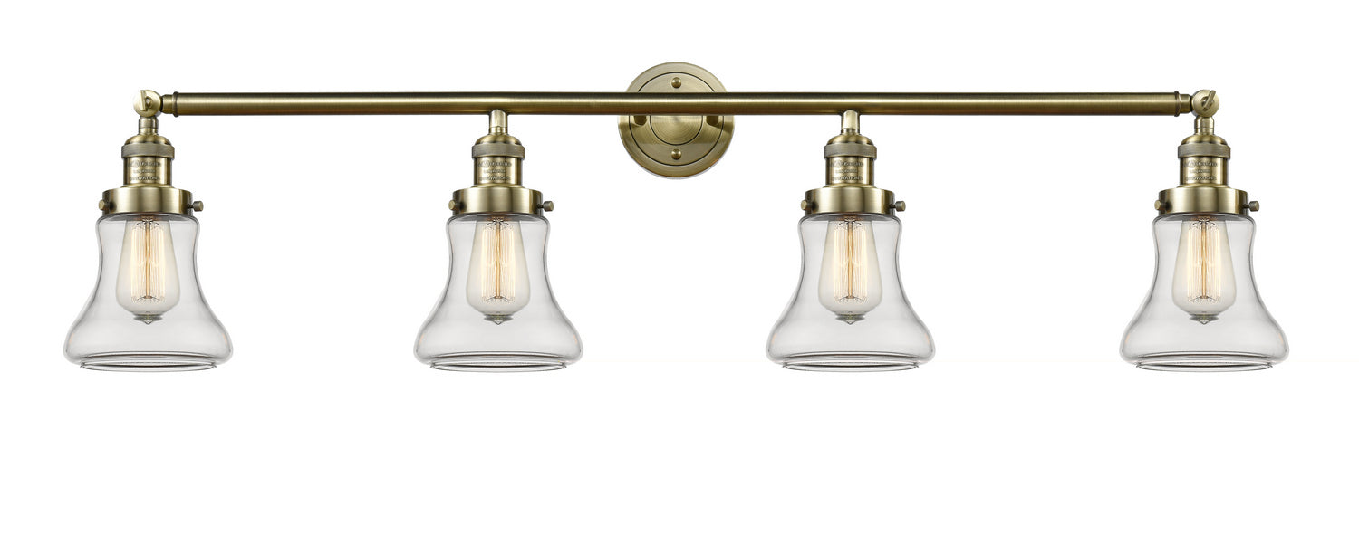 Innovations - 215-AB-G192 - Four Light Bath Vanity - Franklin Restoration - Antique Brass