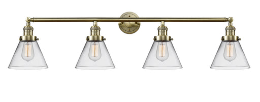 Innovations - 215-AB-G42 - Four Light Bath Vanity - Franklin Restoration - Antique Brass