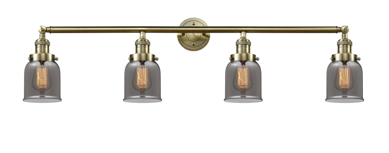 Innovations - 215-AB-G53 - Four Light Bath Vanity - Franklin Restoration - Antique Brass