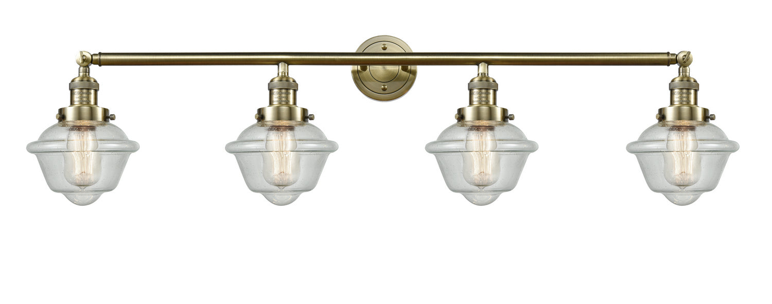 Innovations - 215-AB-G534 - Four Light Bath Vanity - Franklin Restoration - Antique Brass