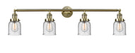 Innovations - 215-AB-G54 - Four Light Bath Vanity - Franklin Restoration - Antique Brass